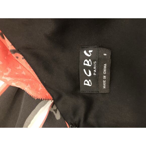 BCBG Women Dress Sz 6 A-Line Pullover Barbiecore Sleeveless Ruffle Neck Y2K Boho - Picture 6 of 9